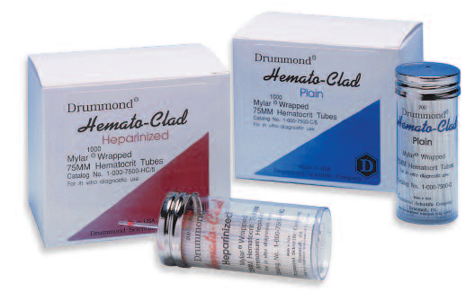 HEMATO-CLAD® Mylar ®Wrapped* Hematocrit Tubes红细胞压积管
